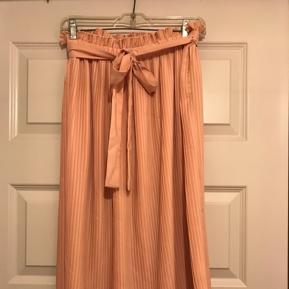 Anthropologie pleated midi skirt